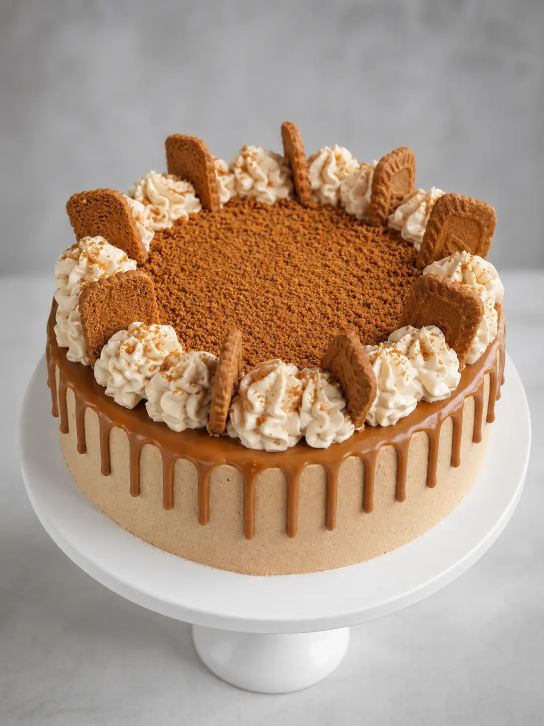 Lotus Biscoff Crunch Cake